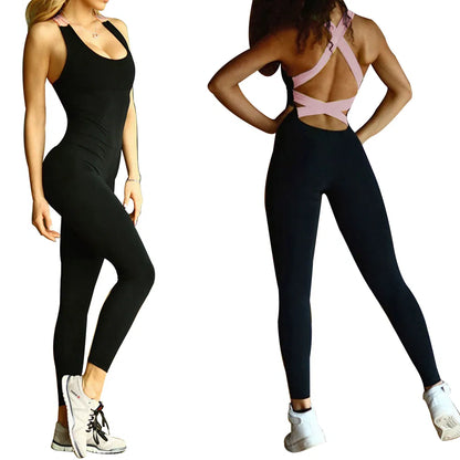 Select & Shop Women Sports YOGA Workout Gym Fitness Jumpsuit