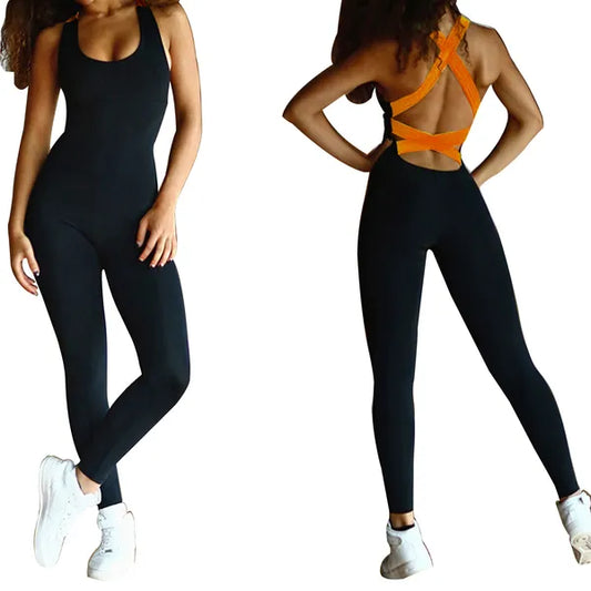 Select & Shop Women Sports YOGA Workout Gym Fitness Jumpsuit