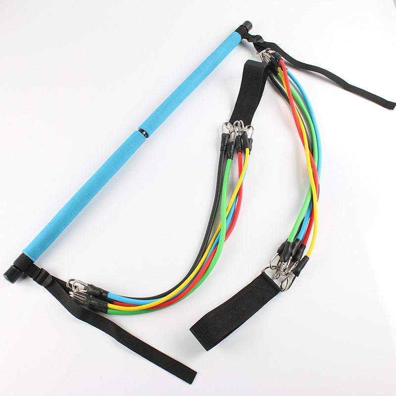 Select & Shop Fitness Yoga Pilates Bar Portable Gym Accessories Sport Elastic Bodybuilding Resistance Bands